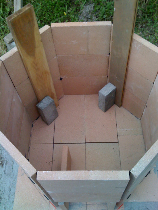 small scale biochar kiln construction step 2