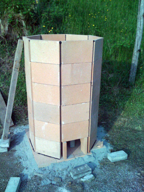 small scale biochar kiln construction step 3
